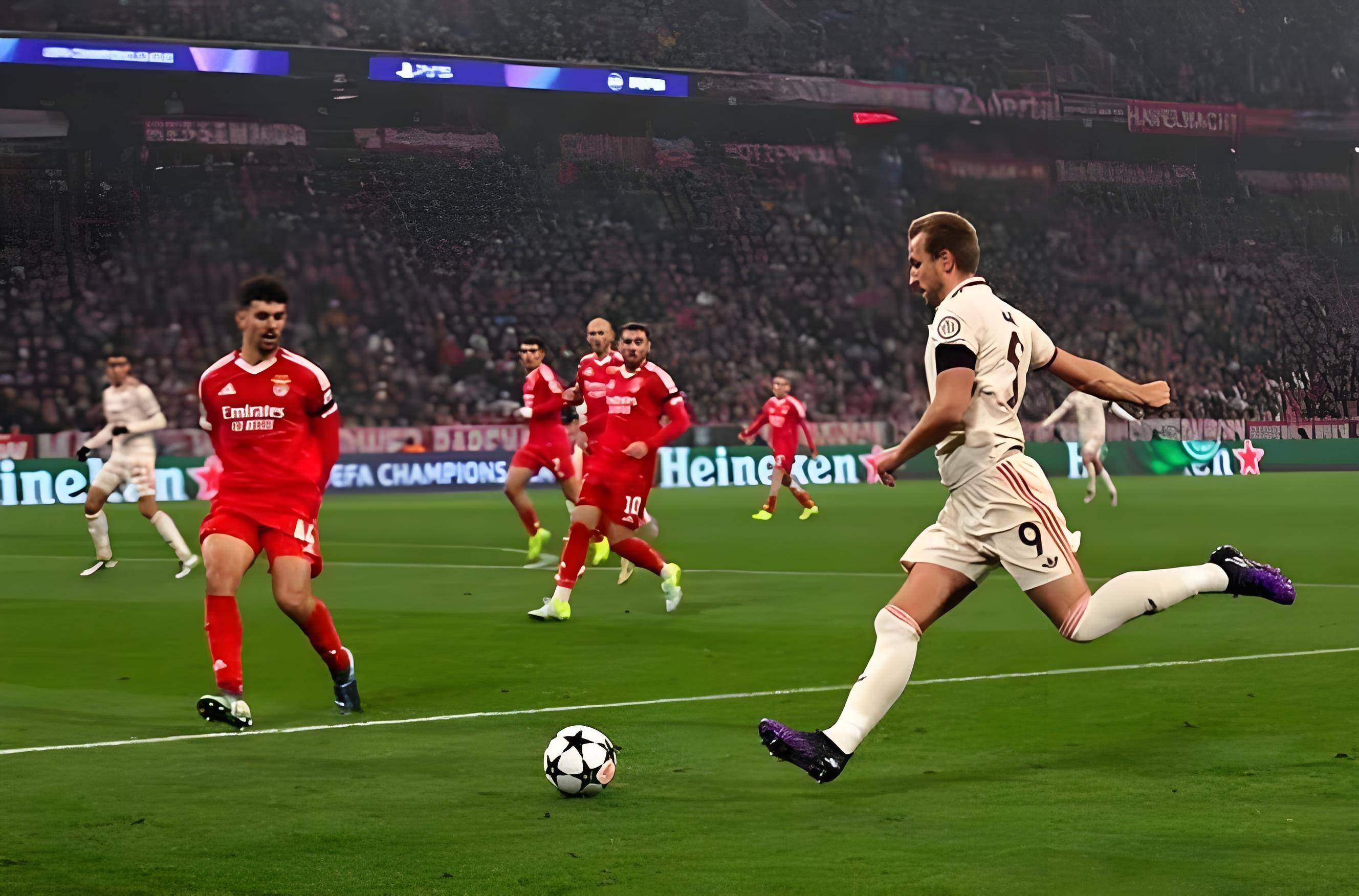 精准的传球和出色的射门，球员们全力以赴争胜